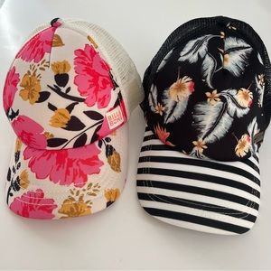 Billabong + Roxy girls hats